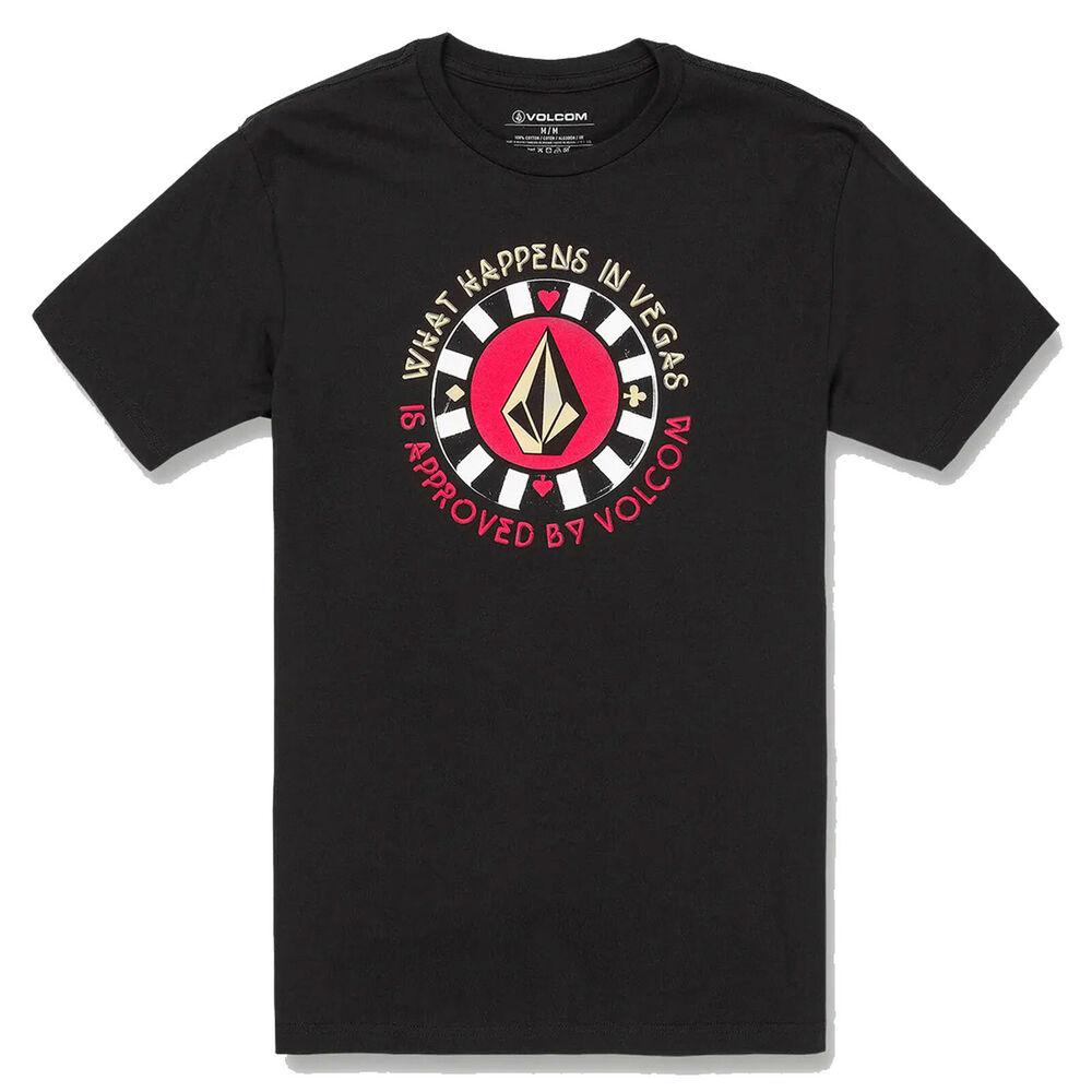 

Volcom Las Vegas Черная футболка с короткими рукавами для сноуборда унисекс S