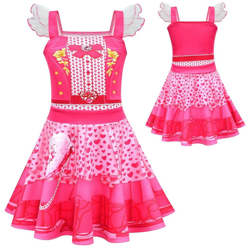 Girls Costume Dress for Dress-Up Role Play and Cosplay, Fancy Outfit for Halloween Birthday and Stage Play