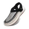 Fashion New Design Mesh Cloth Sandals Men Breathable Summer Flat Outdoor Handmade Sandals Antiskid Beach Sneakers Hollow Out Desert Shoe