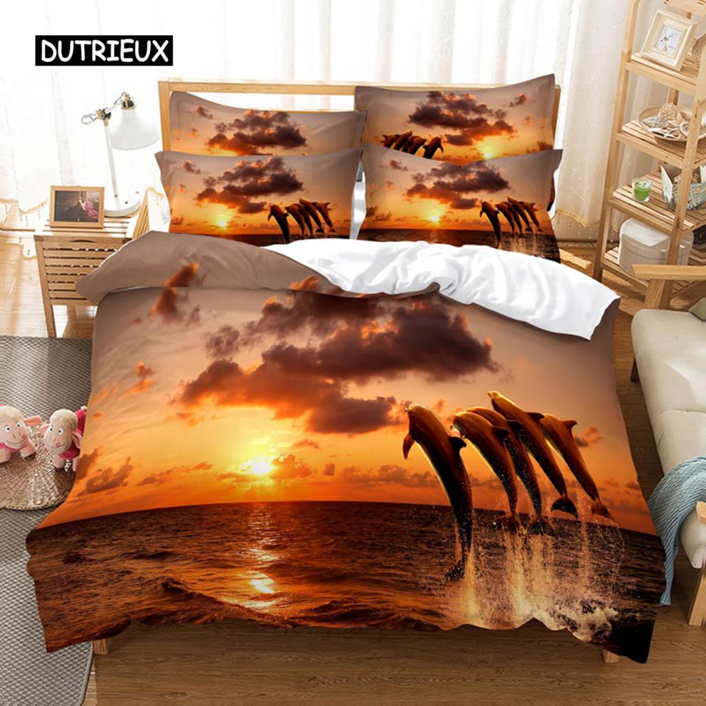Sea Turtle Set Duvet Cover Set 3d Bedding Digital Printing Bed Linen Queen Size Bedding Set Fashion Design