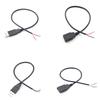 Copper USB Single Male Head Two Core Charging Cable Four Core Data Cable USB Connection Cable Tin Supply Cable Extension Cable