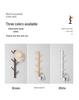 New Solid Wood Punch-Free Wall-Mounted Coat Rack & Clothes Hanger with Creative Behind-the-Door Hooks for Bedroom & Living Room