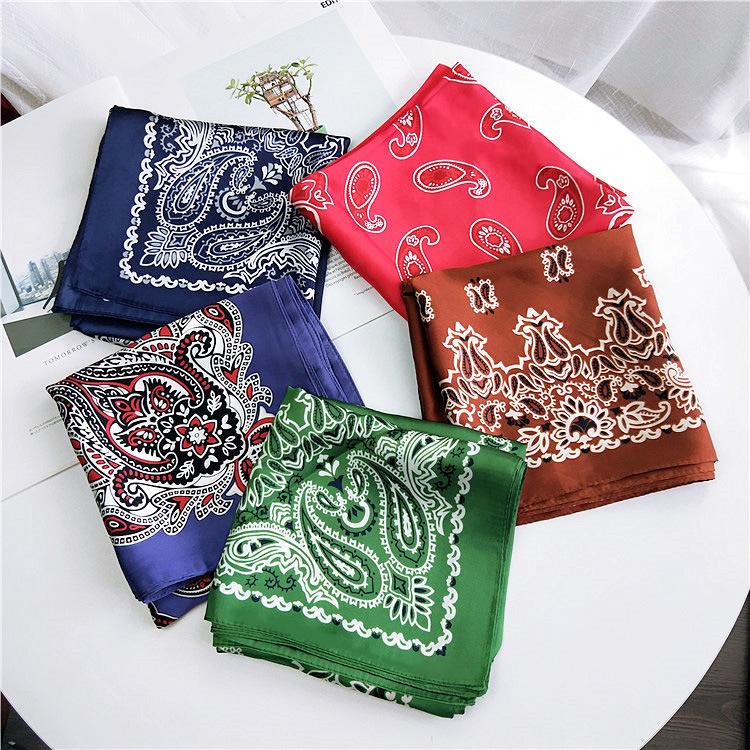 Fashion Decoration Scarf Hairband Tie Hair 70 Small Square Scarf Silk Scarf Women'S Spring And Autumn Versatile Small Scarf Professional Scarf