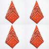 1/4/6pcs Paisley Bandana Printed Square Scarves Wristband Hair Band Neck Scarf Headwear Handkerchief Unisex Fashion Head Square