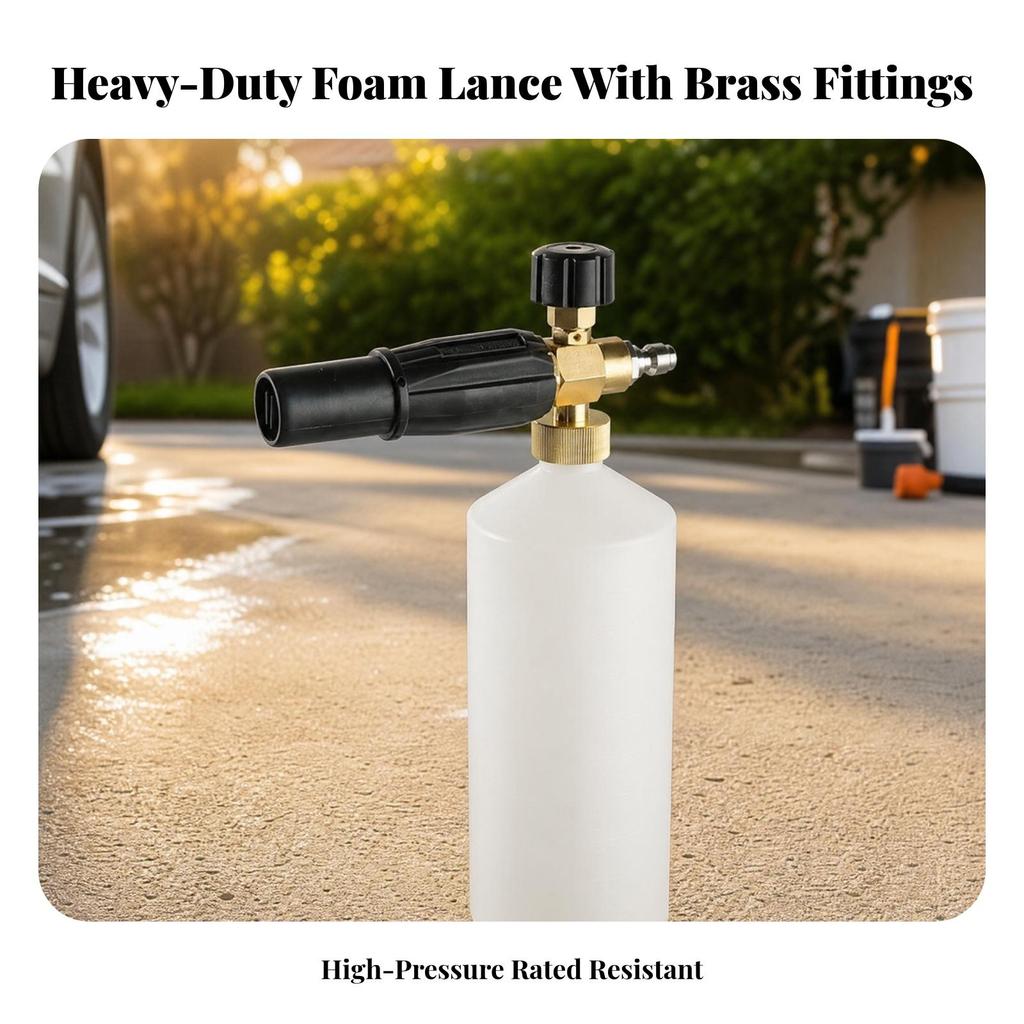 High-Pressure Foam Sprayer Bottle Adjustable Soap Dispenser Easy to Install