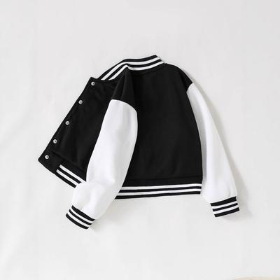 Girls and Boys Casual Jackets for Spring and Autumn, Children's Fashionable Baseball Shirts