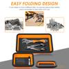 Collapsible Magnetic Parts Tray Set 3 Different Size Tool Silicone Trays for Screw, Bolts, Nuts, Washers, Pins and Other Parts
