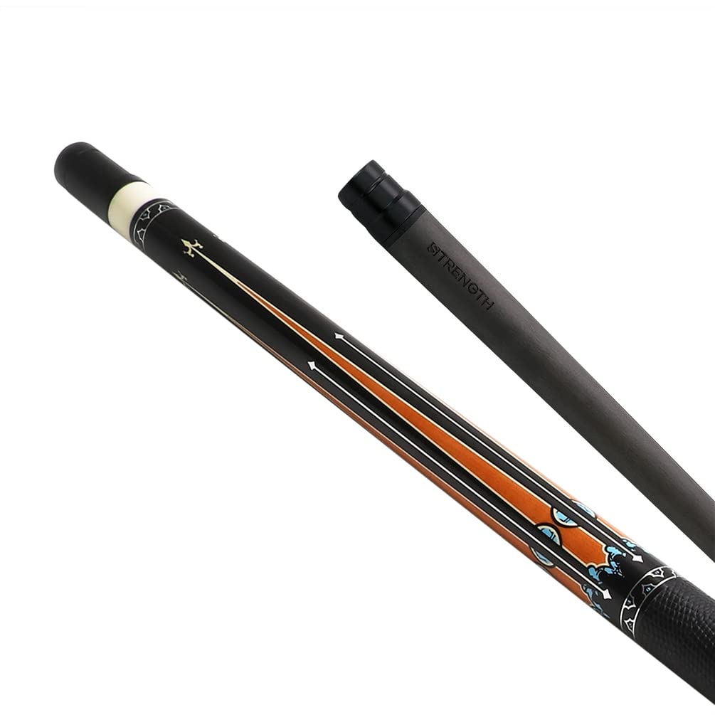 CUESOUL STRENGTH Serie 58" 19oz Kohlefaser Pool Queue Stick mit 12,5mm Spitze (CSPC-ST-2)