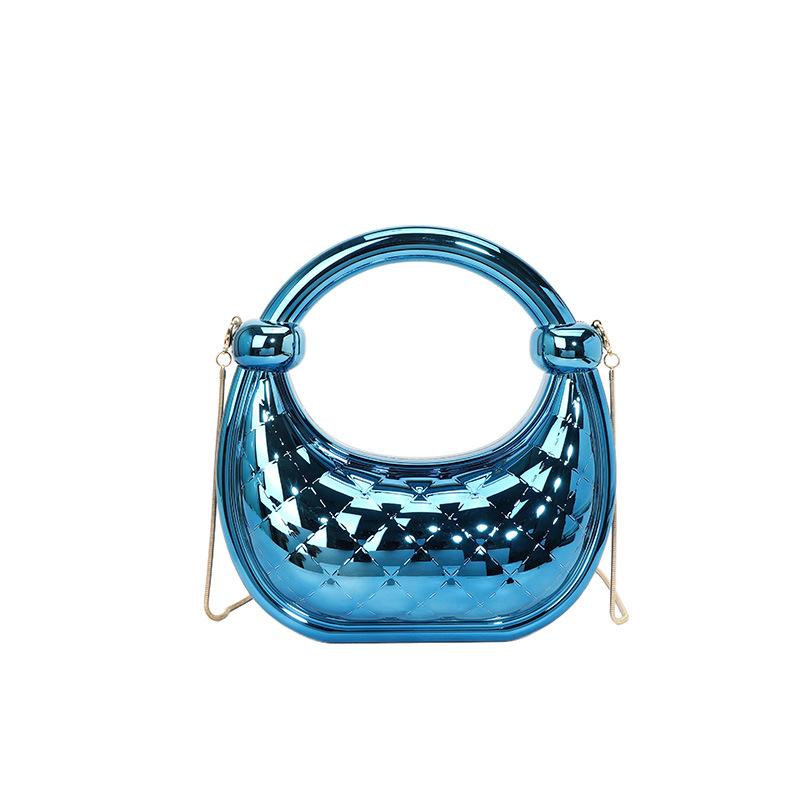 Women's bag 2025 new European and American fashion gradual change color messenger box bag niche hand carry rope knot dumpling bag tide