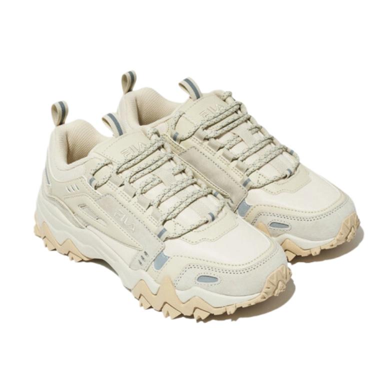 FILA Oakment Tr V2 Fashion Versatile Comfortable Trendy Low-Top Casual Shoes Unisex sneaker Beige 1JM02786H924