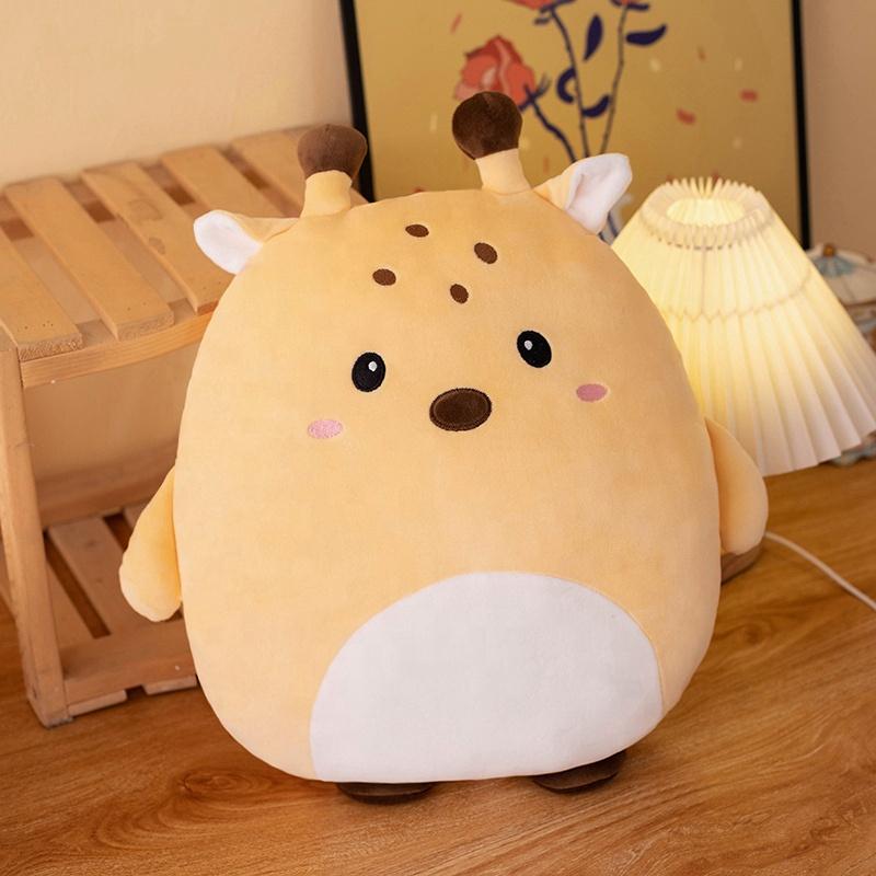 Kawaii Animals Plush Pillow Cuddly Squish Dinosaur Penguin Pig Rabbit Cat Panda Zoo Animal Soft Plush Peluche Kids Gift