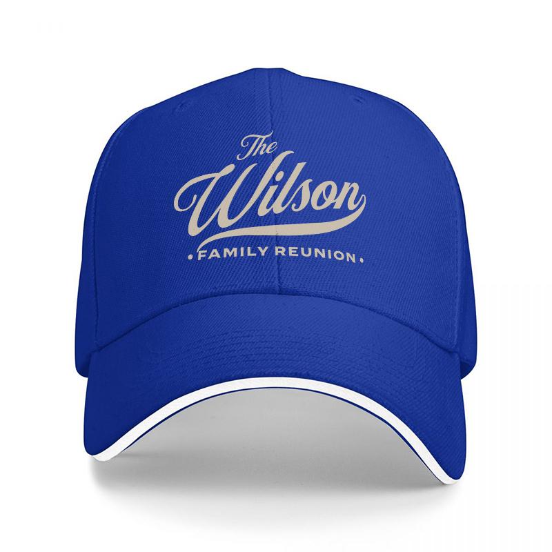 The Wilson Family Reunion Classic Baseball Cap Black with White Trim Custom Personalized Design for Adults and Fans