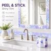 4x100cm Self Adhesive Mosaic Stickers 3D Visual Glass Tile Strip  Home Decoration