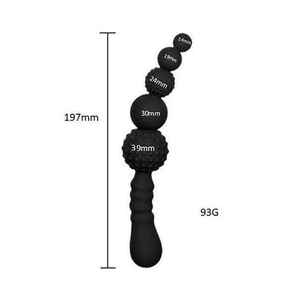 Anal Dildo Built-in Silicone Column Dilator Prostate Massage G Spot Stimulate 18 Sex Toys