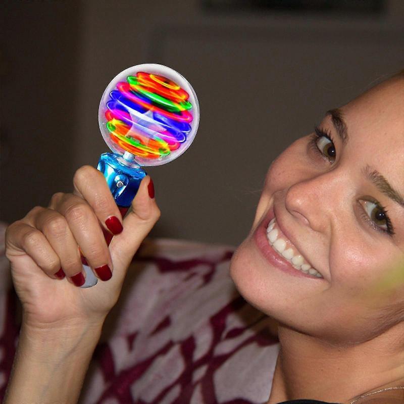 Geschenk für Kinder Leuchtender magischer Ball Spielzeugstab LED Blitz-Drehlicht Show Spielzeug 240101