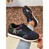 Women's Large Size Spring New Retro Old Flower Round Toe Comfortable Flat Shoes