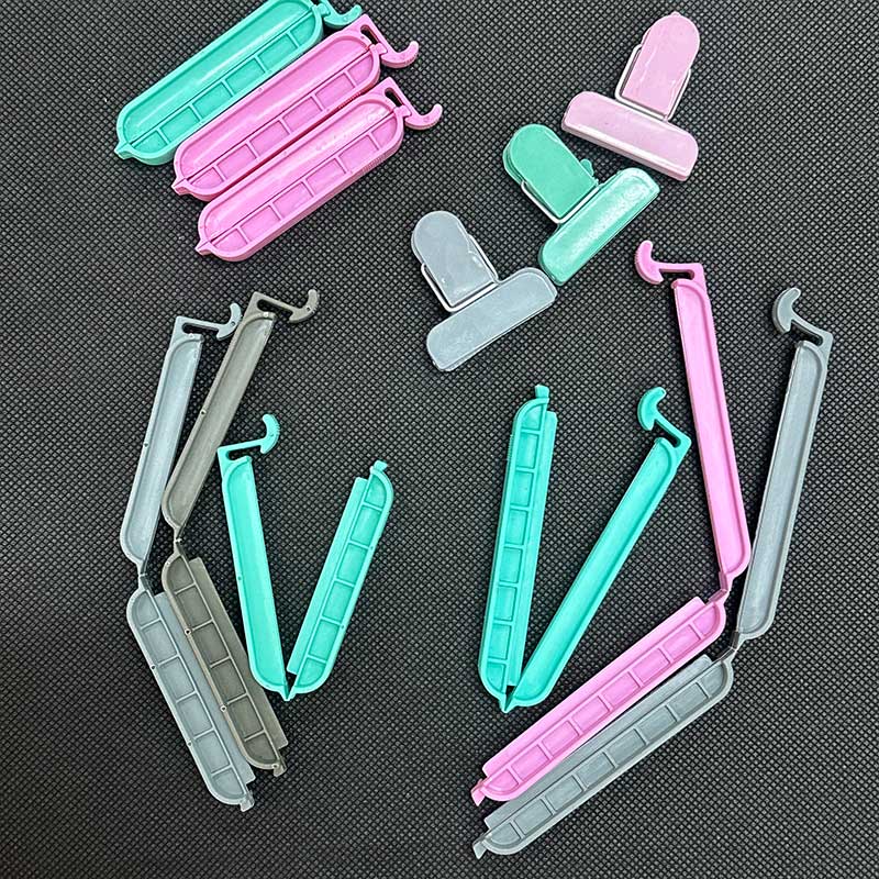 12PCS Reusable Food Bag Sealing Clips Leak Proof Snack Storage Kitchen Organizer Multi Purpose Household Tool Set
