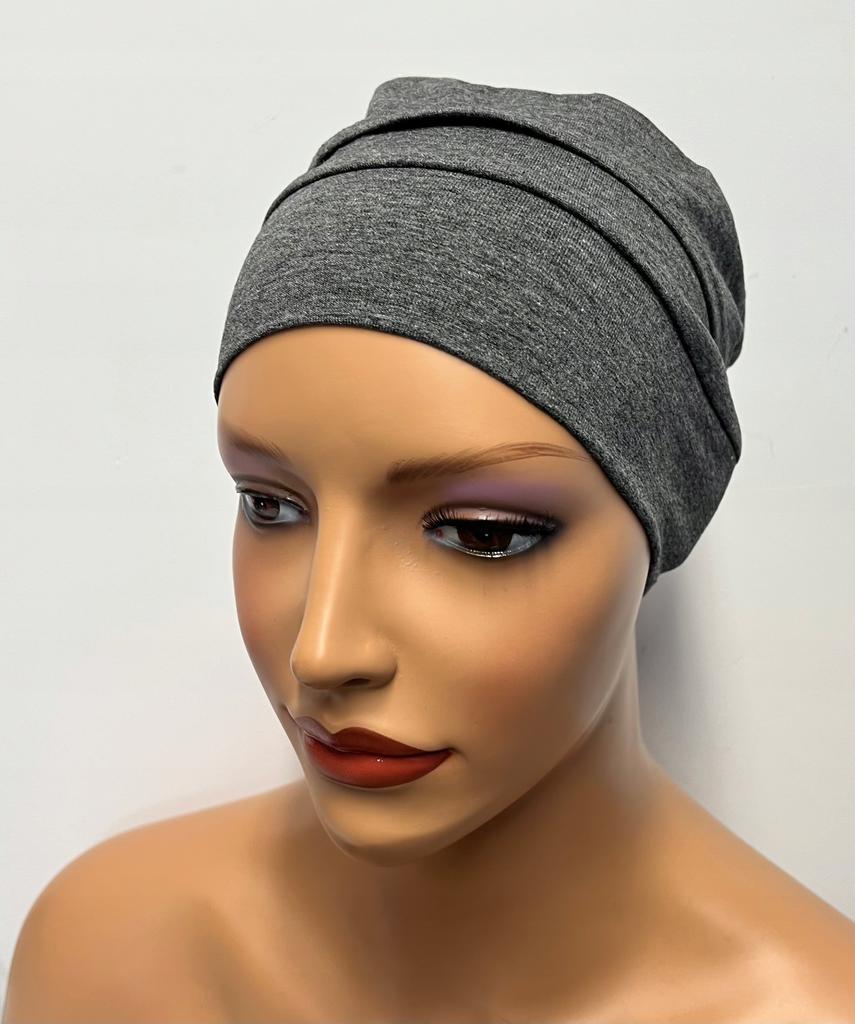 Celestyna' Basalt Cap, Simple Viscose Turban, Even After Chemotherapy