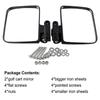 2pcs Universal Golf Car Side Mirror Rear View Mirror Golf Cart Mirrors for EzGo Club Car Yamaha Moveland RHOX Style Accessories