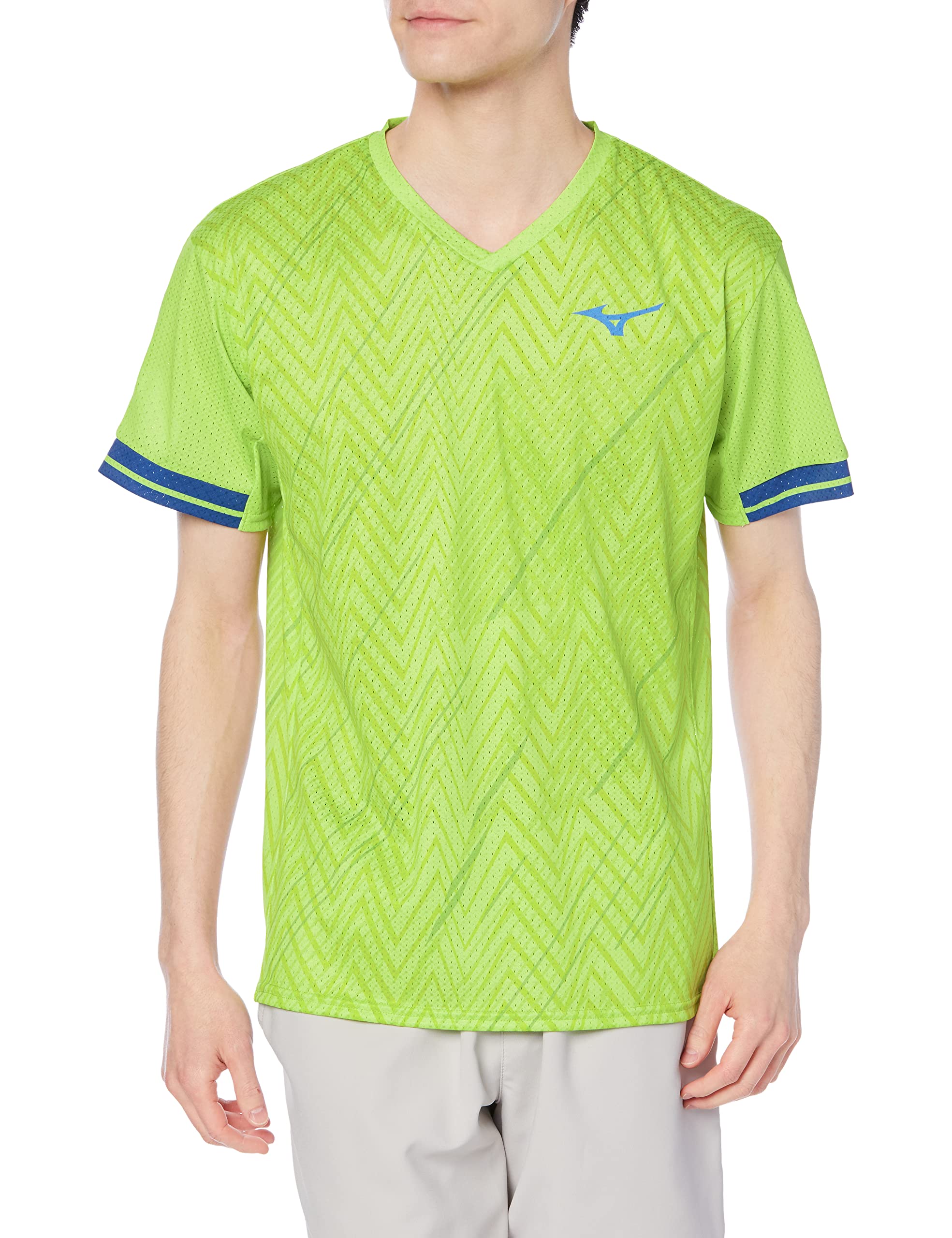 

Mizuno Badminton Wear Dry Aeroflow Game Highly Dynamotion Size S Shirt, Keeplite, Breathable, Fit, 72MA2000, Neolime,
