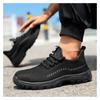 Men Casual Breathable Plastic Toe Caps Safety Shoes Air Mesh Summer Work Boots Worker Insulated Sneakers Safe Footwear Protect
