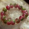8mm Natūralus arbūzas turmalinas Apyrankė Crystal Reiki Gem Akmens turmalinas Karoliukai Apyrankės Moterims Mados Papuošalai Dovanos