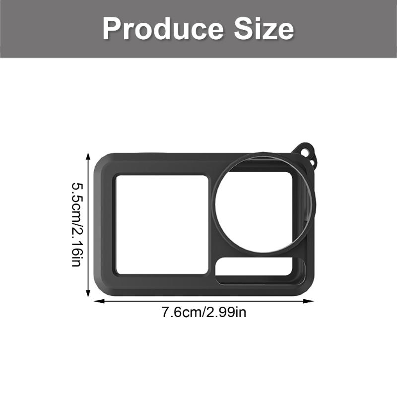 Silicone Protective Cover For Action 5pro Action Camera With Anti Scratch Lens Cover And Wrist Strap Accessories