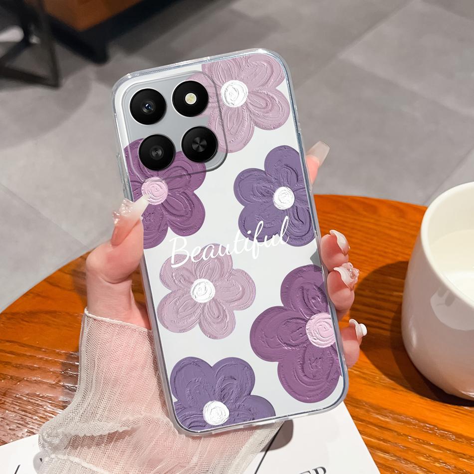 For Honor 400 Smart Phone Case Leisure Style Patterns Soft Silicone TPU Transparent Lightweight Cover For Honor400 Smart Bumper