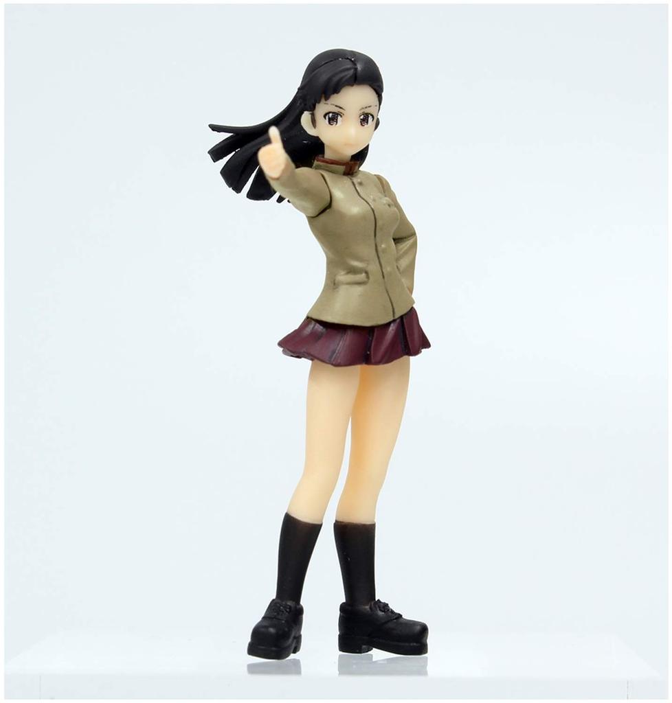 Platts Girls Panzer Final Chapter Chiba Single Academy Figure Set Uniform Version Scale Urethane Unpainted Kit & 1/35 Non-foaming GPF-37