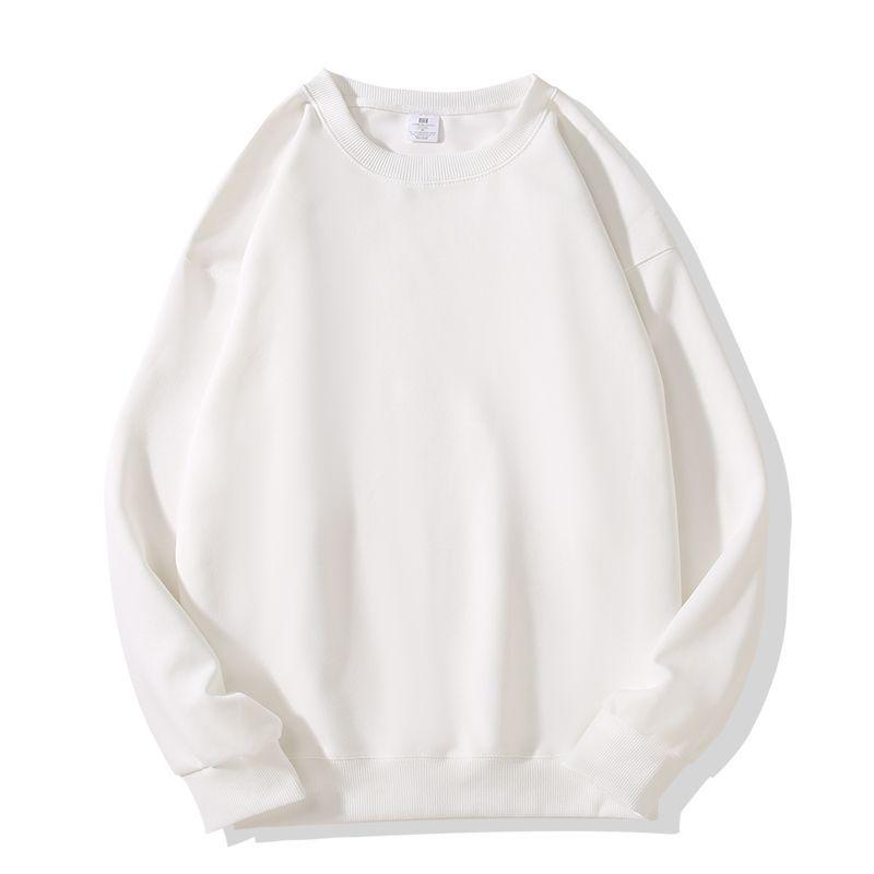 Unisex Heavyweight Cotton Blend Long Sleeve Crew Neck Sweatshirt