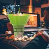 Miska Na Popcorn Pojemnik + Kubek Na Napoje Do Napojów Ze Słomką 2W1