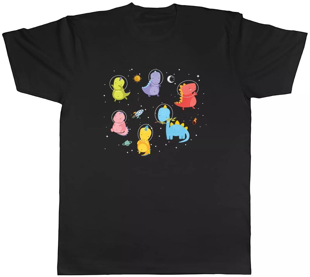 

Dinosaurs Unisex T-Shirt Astronaut Universe Gift Short Sleeve T-Shirt Unisex T-Shirt XL