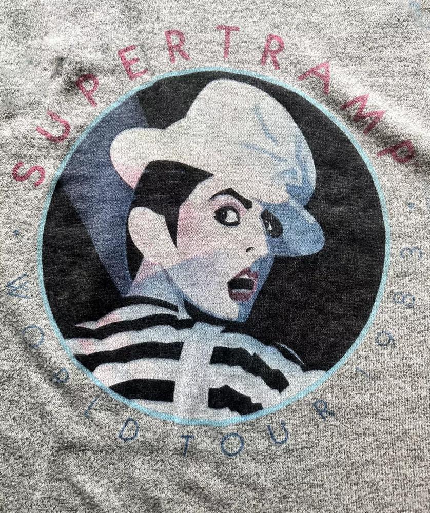 SUPERTRAMP Band Tour 1983 Grey T Shirt Unisex T-Shirt M