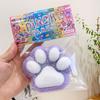Large Cute Plush Cat Claw Squishy Fidget Toy Slow Rebound Stress Relief Toy Pinch Decompression Cat Paw Soft Squeeze Toys Gifts