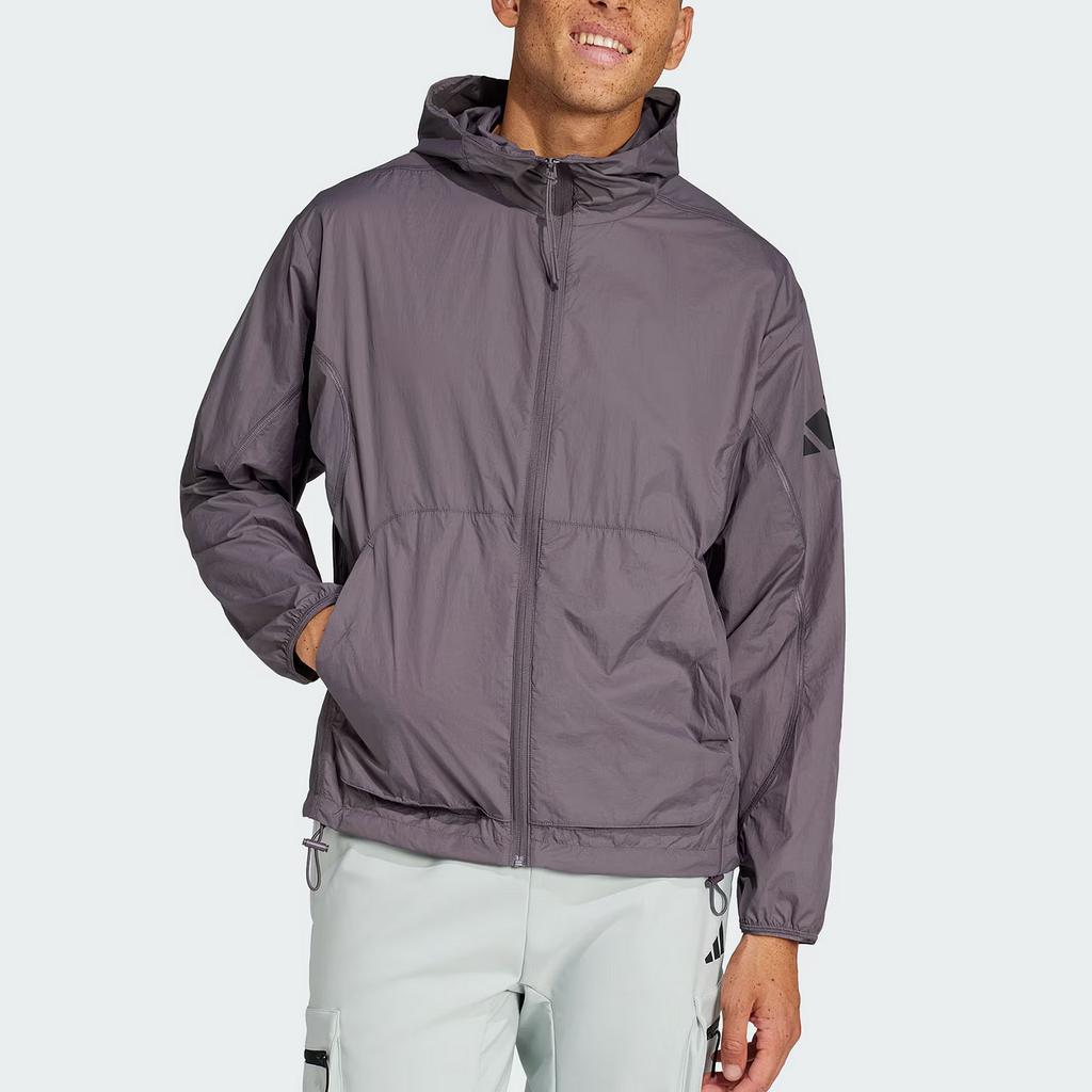 Adidas CITY ESCAPEWindbreaker Jacket Men's Stratum Gray JF3292
