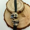Porte-clés Paracorde Crâne d'Orque - Lampe de Poche EDC & Accessoires de Pendentif Style Chinois faits main