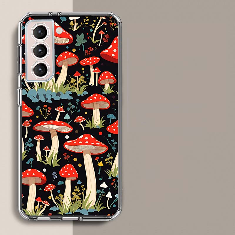 

Colorful Mushroom Phone Case for Samsung A16 A17 A26 A36 A56 A57 A55 A54 A37 A15 A25 A35 A14 A24 A34 Galaxy Note 20 10 A07 A06 A Samsung A71 4G
