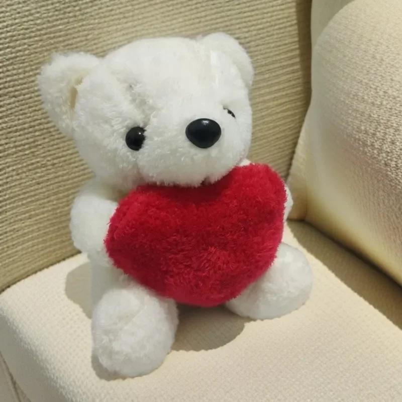 1-5PCS Hugging Heart Plush Bear Stuffed Animal Valentines Day Christmas Doll Gift for Kids Adults Collection Toy