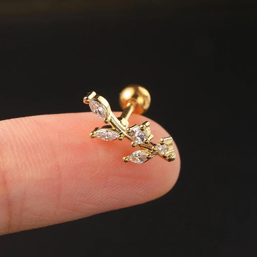 

Подвеска Трагус Хрящ Уха Дайт Септум Пирсинг Серьга Нержавеющая Сталь Циркон Форма Змеи Женщины Y2k Циркон