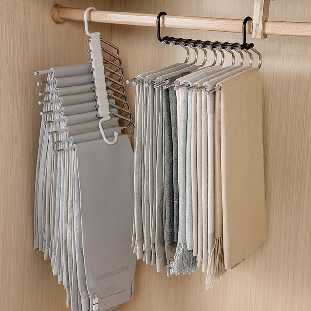 Multi-Function Magic Pants Hanger Space-Saving Trouser Hanger Durable Pants Storage Hook
