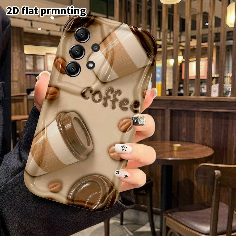 Phone Case: 2D flat design, suitable for Samsung Galaxy A34 A35 M05 M06 S20 S22 S21 FE Plus 5G protective case, light beige base color, perfect Christ