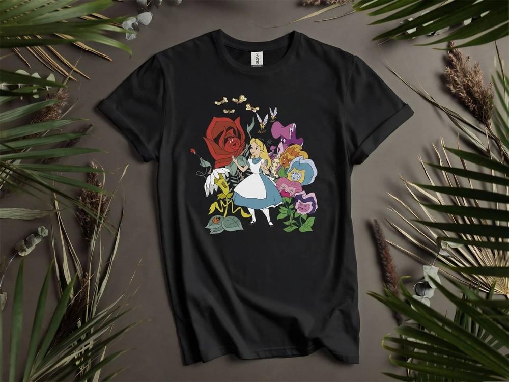 

Disney Alice In Wonderland Alice Tshirt T shirt Men Women Unisex Tshirt K126 Unisex T-Shirt S