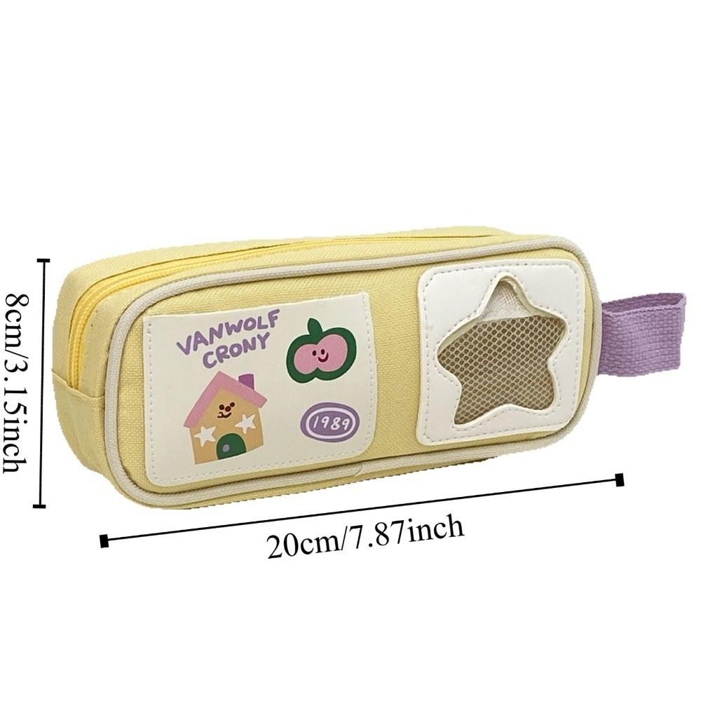 Rabbit Cartoon Stationery Bag Picnic Series Pen Pencil Case Kawaii Pencil Bag  Boys Ang Girls