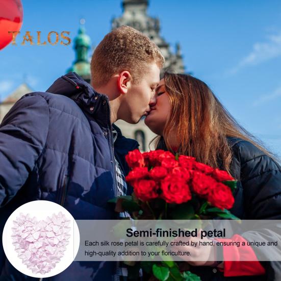 273 db Előkészített Szatén Szalag Rózsa Szirom Kézzel Készített Félkész Örök Rózsa Szirom DIY Örökkévaló Virágcsokrok Esküvői Évfordulóra Születésnapra