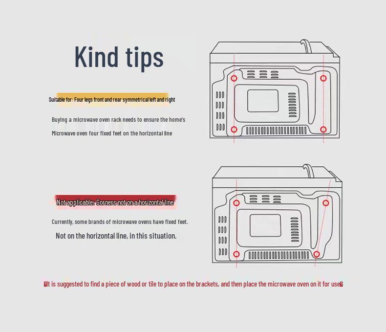Retractable Metal Microwave Oven Load-Bearing Bracket Folding Storage Rack