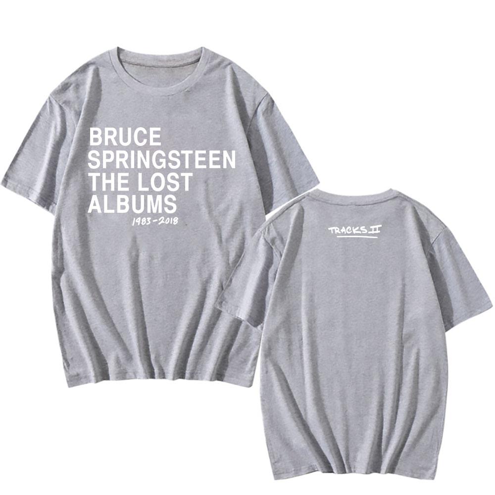 Tracks II: The Lost Albums Tee Singer BRUCE SPRINGSTEEN T-shirt Summer Round Neck Male Tshirts Graphic Clothing Men Women Tees