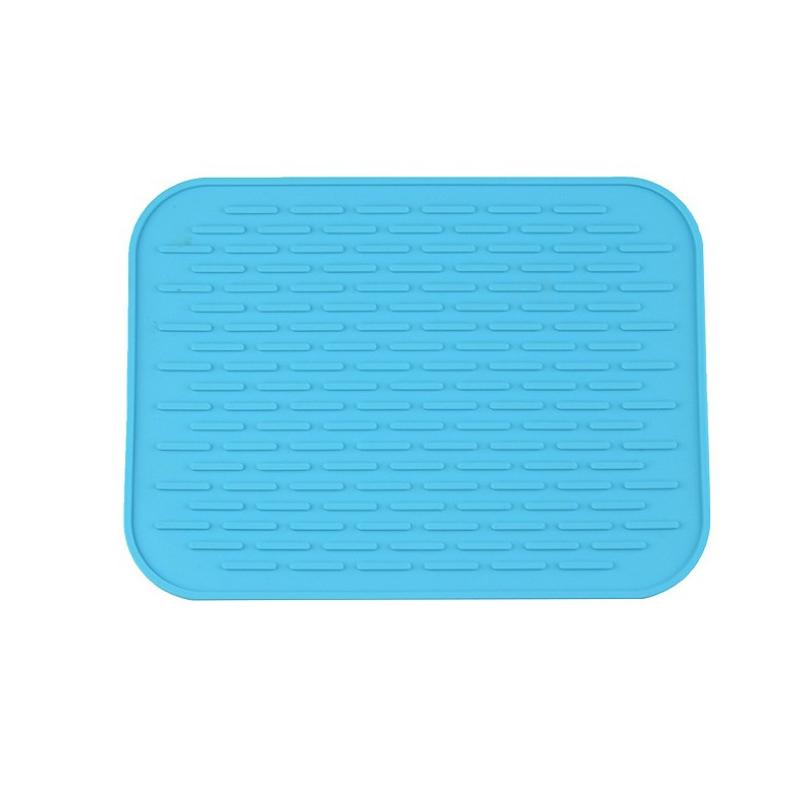 Kitchen Heat Non Slip Resistant Trivet Pot Silicone Holder Mat Tray Straightener Insulation Mats with Rich Colors