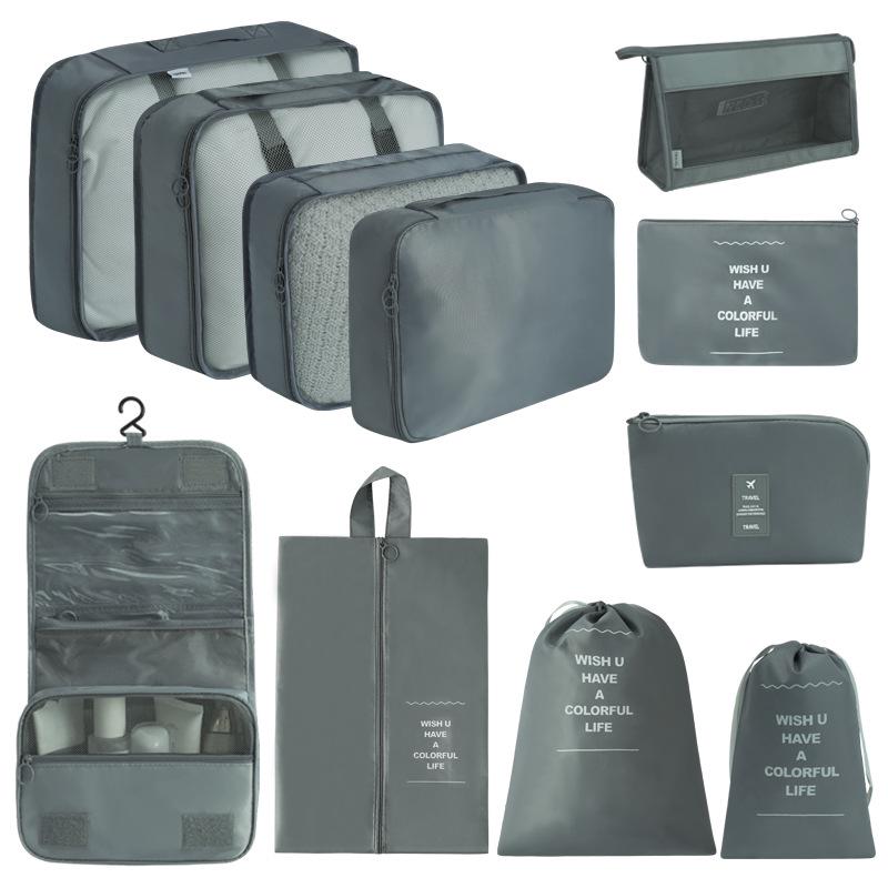 7-Piece Travel Storage Bag Set for Clothing and Luggage Organization