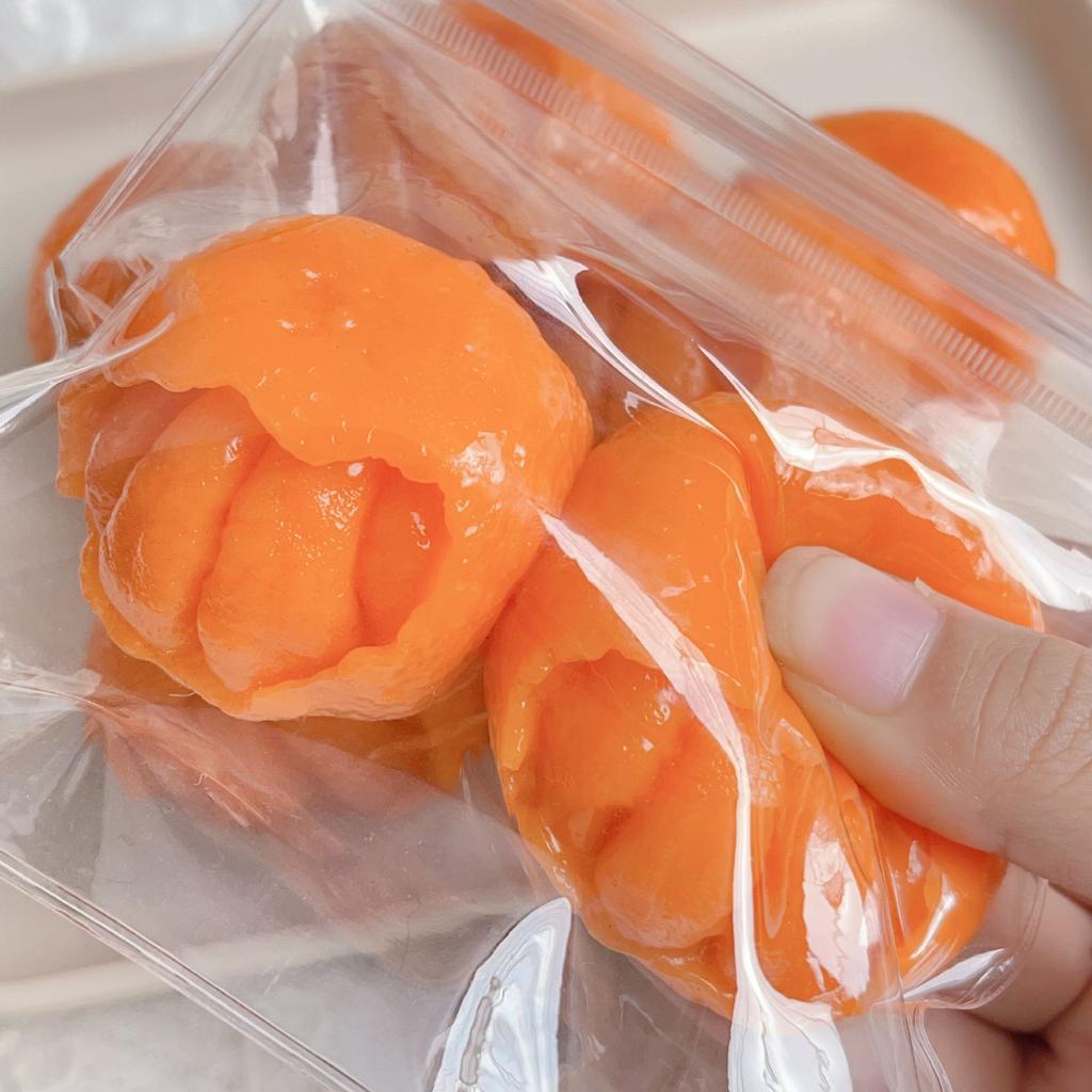 Mochi Taba SquishyNEW Novelty Funny Half Peeling Orange pinching Fidgeting Toys Simulated Fruit Pulp Tricky Children's Toys