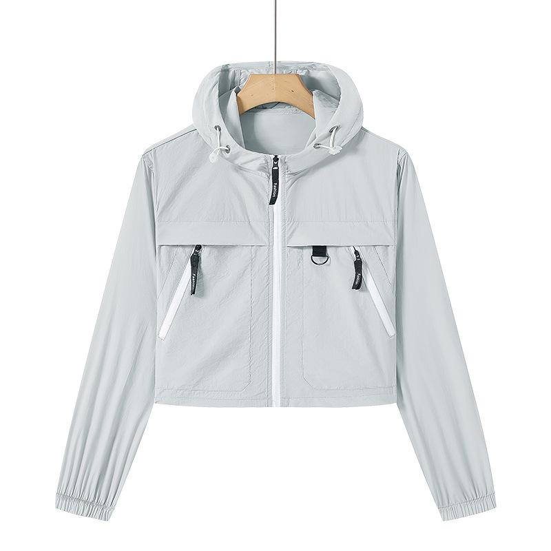 2025 Premium Summer Sun Protection Hooded Ice Silk Jacket for Men, Women & Couples - Breathable Outdoor Sportswear.